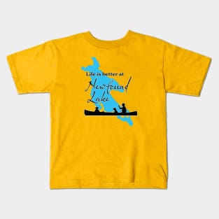Life is better at Newfound Lake Kids T-Shirt